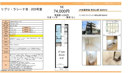 リブリラシーナⅡ 203号 0