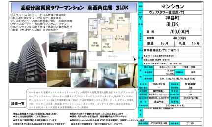 ウェリスタワー愛宕虎ノ門 18号 0