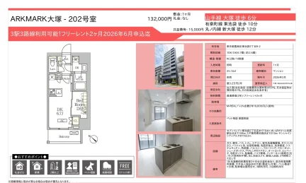 ARKMARK大塚 202号室 202号 0