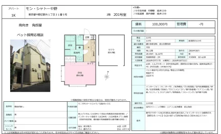 モン・シャトー中野 201号 0