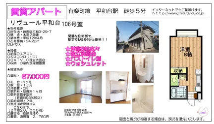 リヴュール平和台 106号 0