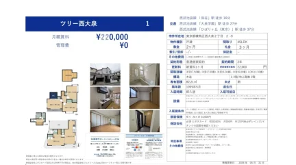 ツリー西大泉 1 0