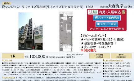 リファイズ品川南 1202 0