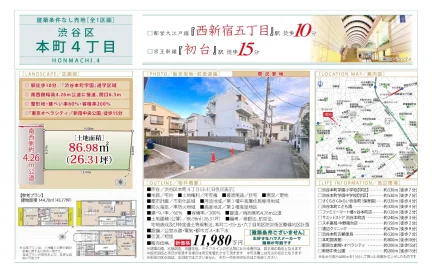 渋谷区本町4丁目 0