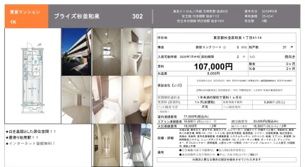 ブライズ杉並和泉 302 0
