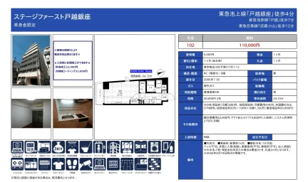 ステージファースト戸越銀座 102号 0