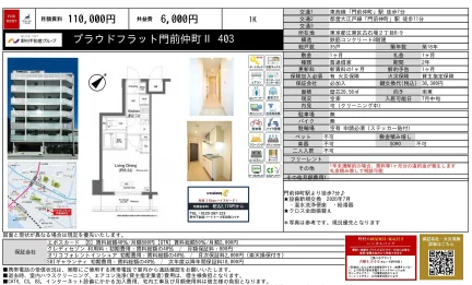 プラウドフラット門前仲町Ⅱ 403 403 0