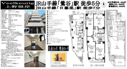 フェルクルール上野根岸 403号 0
