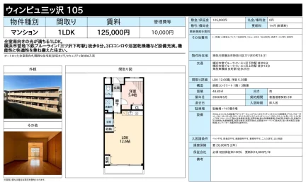 ウィンビュミッ沢 105号 0