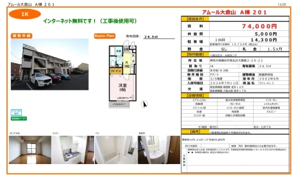アムール大倉山 A棟 201号 0