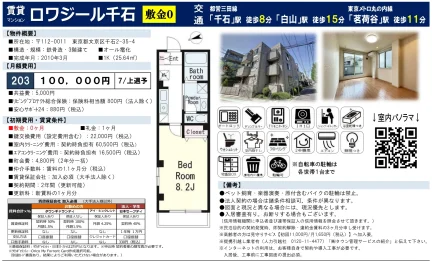 ロワジール千石 203 0