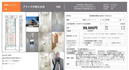 ブライズ中野江古田 105 0
