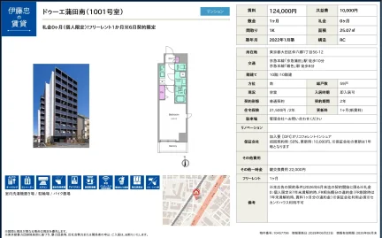 ドゥーエ蒲田南 1001号 0