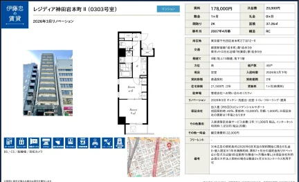 レジディア神田岩本町II 0303号 0