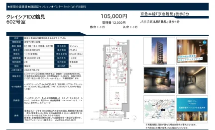 顔認証マンション 602号 0