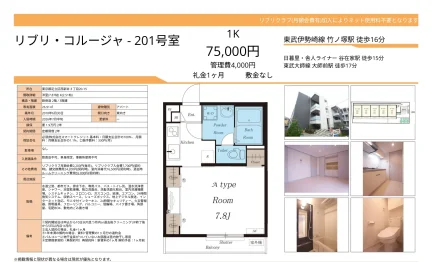 リブリコルージャ 201号 0
