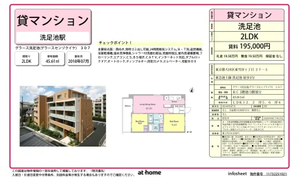 Modern 2LDK Condo Near Station in Higashiyukigaya 0