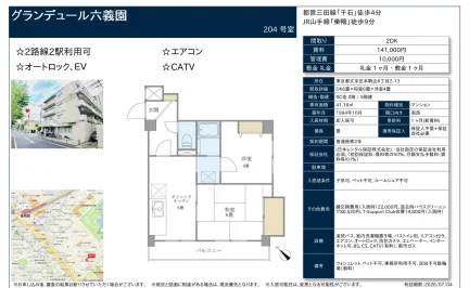 グランデュール六義園 204号 0