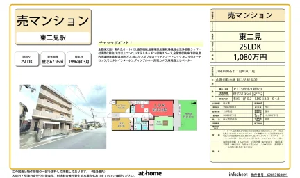 2-Bedroom Condo Near Station in Futamicho nishifutamiekimae 0