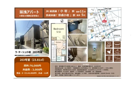 ラ・ターシュ小岩 203号室 203号 0
