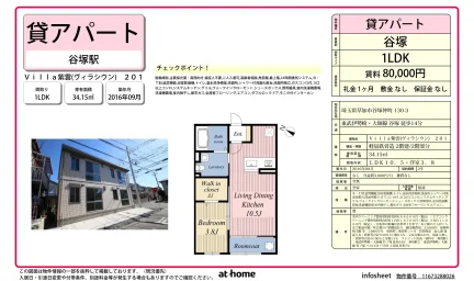 Modern 1LDK Condo in Yatsuka nakacho 0