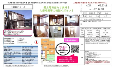 コーポ八島 2階 0
