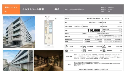 クレストコート綾瀬 1405号 0