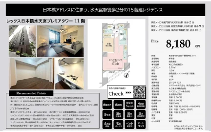 レックス日本橋水天宮プレミアタワー 11階 0