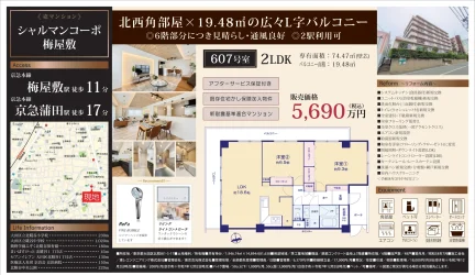 シャルマンコーポ梅屋敷 607号室 0