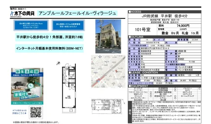 アンプルールフェールイル・ヴィラージュ 101号 0