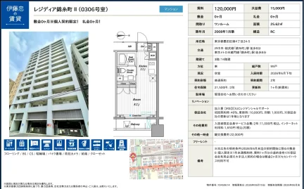 伊藤忠レジディア錦糸町 II (0306号室) 306号 0