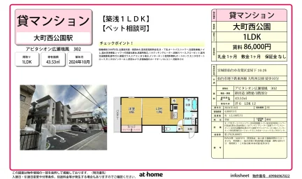 Brand New 1LDK Condo in Otamayashita 0