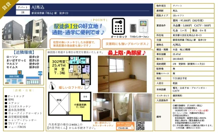 AJ馬込 302号 0