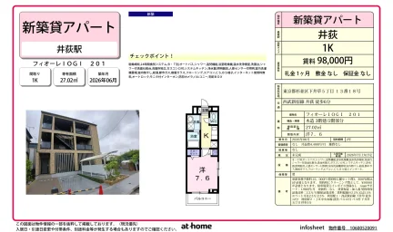 Brand New Studio Condo Near Station in Shimoigusa 0