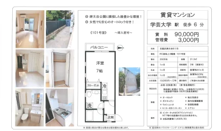 碑文谷公園に隣接したマンション 101号 0