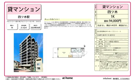 アルファコート四ツ木 0402 0