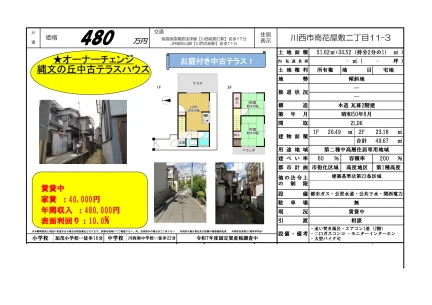 Vintage 2-Bedroom House in Minamihanayashiki 0