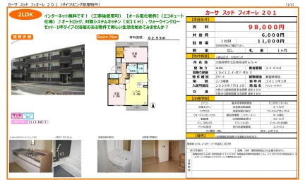 カーサスッド フィオーレ 201 201号 0