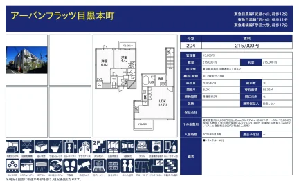 アーバンフラッツ目黒本町 204号 0