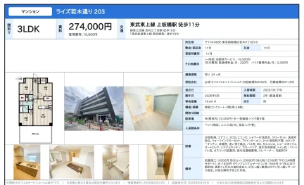 ライズ若木通り 203号 0