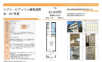 リブリ・ピアッツァ練馬高野 301号 0