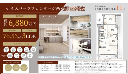 ナイスパークフロンテージ西六郷 103号室 103号 0