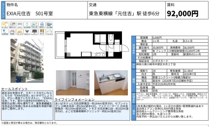 EXIA元住吉 501号室 501号 0