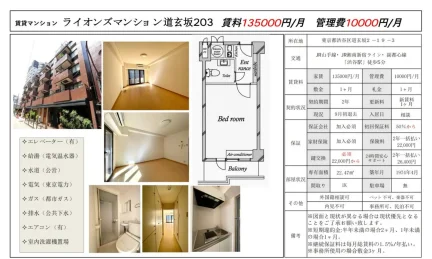 ライオンズマンション道玄坂203 203号 0