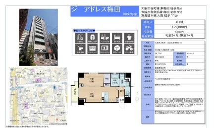 ジ アドレス梅田 0802号 0