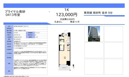 プライマル南砂 0413号 0