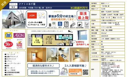 クアトロ本千葉 304号 0