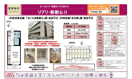 リブリ・新都心 207号 0