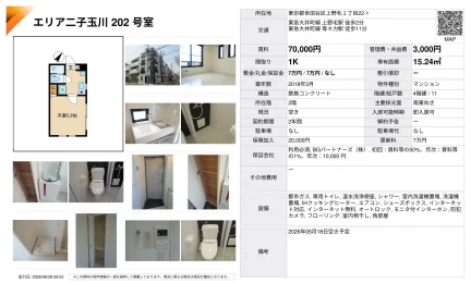 二子玉川 202号室 202号 0