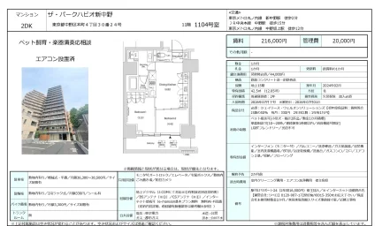 ザ・パークハビオ新中野 1104号 0